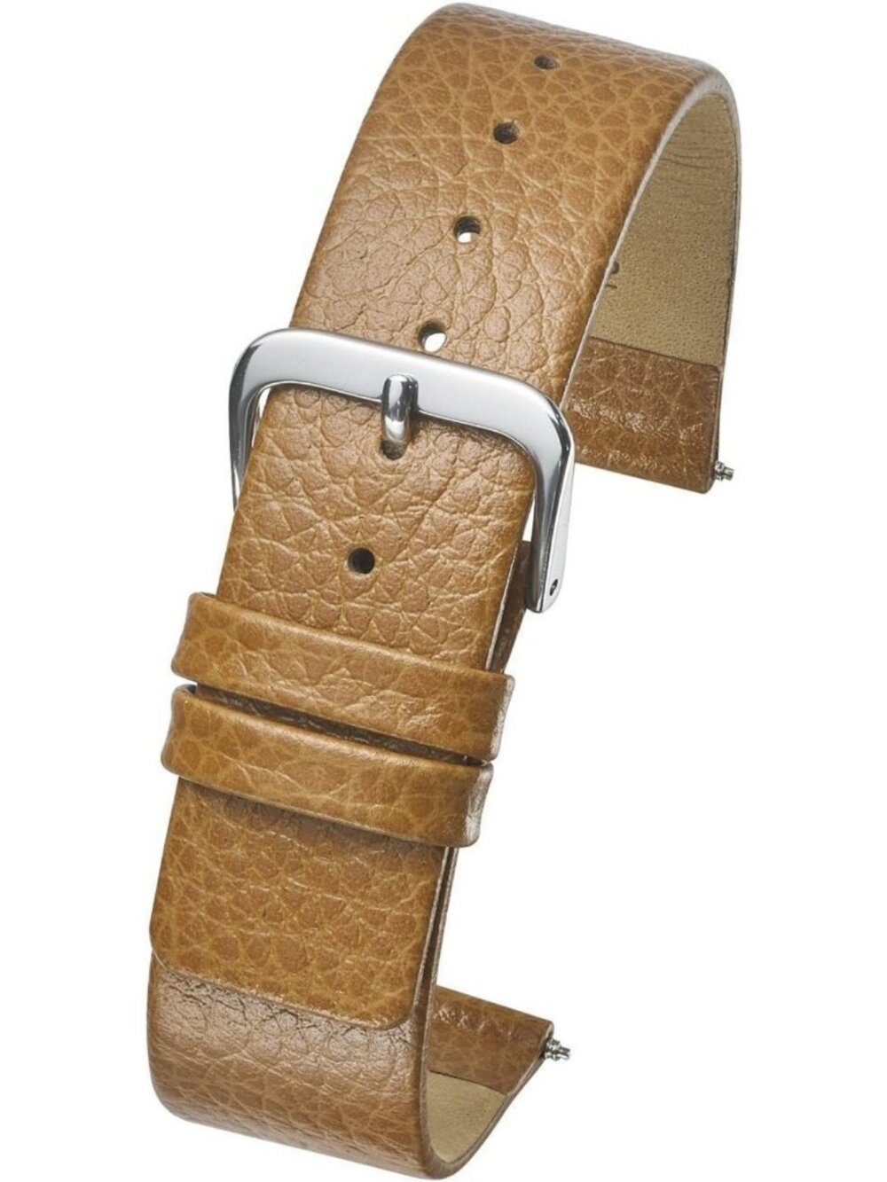 Genuine Leather Watch Band | Flat-Stitched Full Grain Strap for Men | Smooth